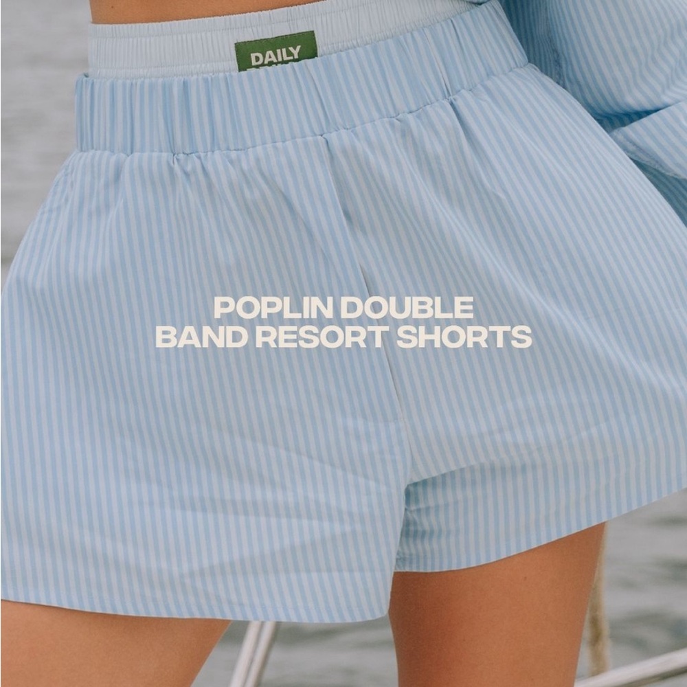 daily drills poplin double band shorts!!! NWT